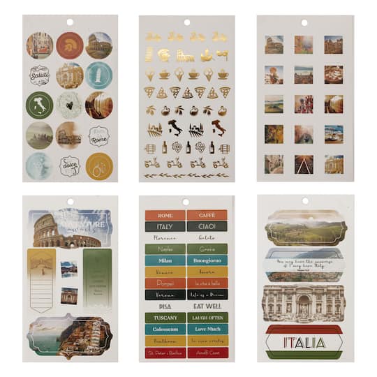 12 Pack: Italy Sticker Book by Recollections™